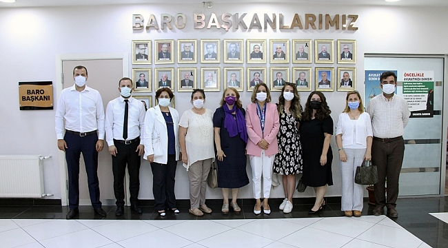 CHP Kadın Kolları ve İYİ Parti Serdivan'dan Baro Başkanı Yıldız'a ziyaret