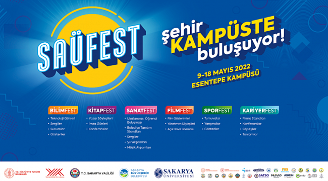 SAÜFEST ile Şehir Kampüste Buluşuyor